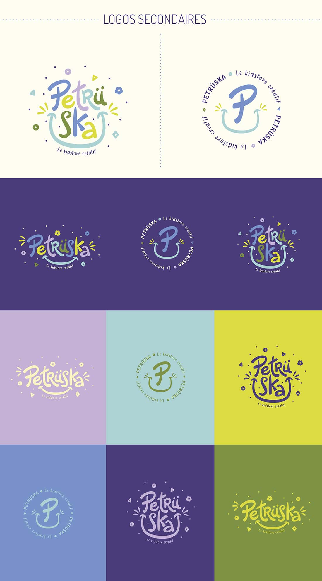 logotypes secondaires du kidstore créatif