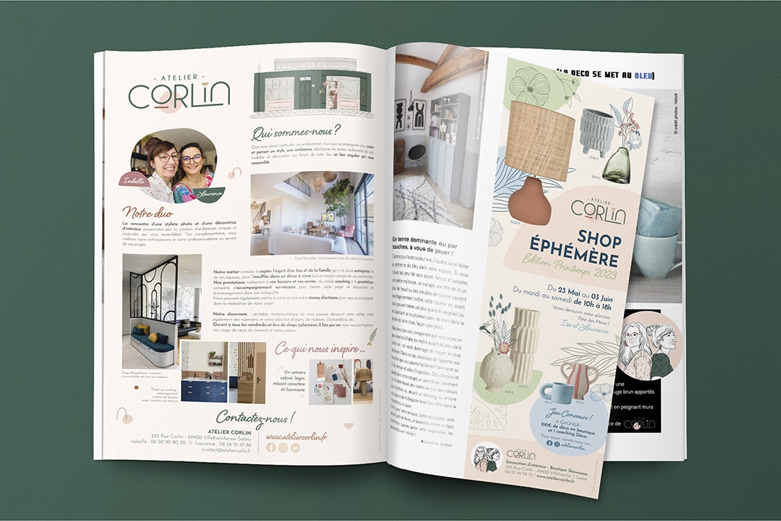 Annonces presse pour une styliste photo