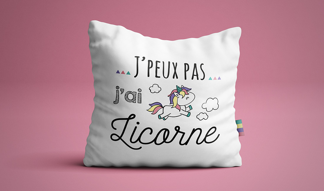 Travail typographique pour une application en transfert textile