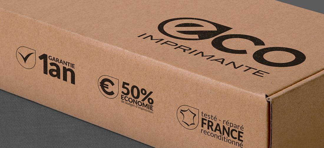 Zoom sur le logo et les pictogrammes sur le packaging