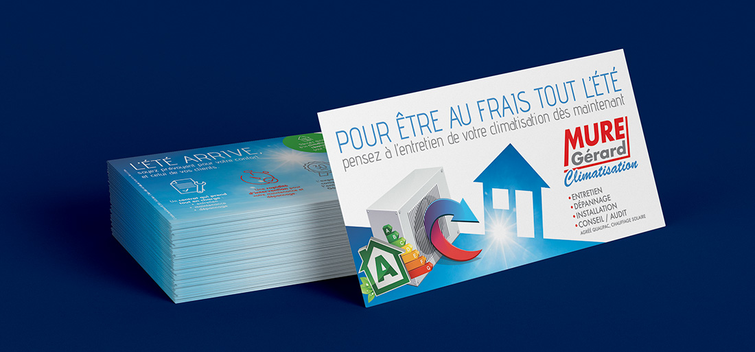 Flyer publicitaire pour pose de climatisation