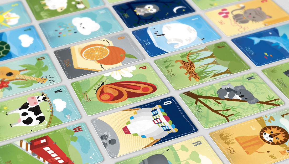 Illustration d’un alphabet pour enfants