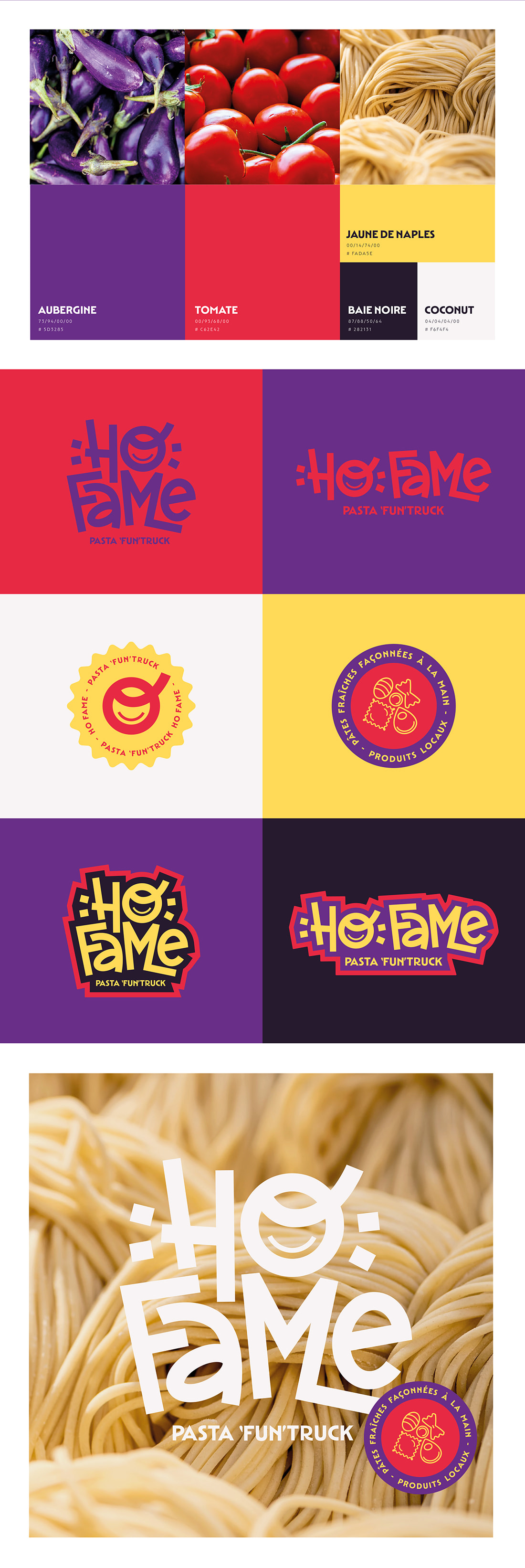 Couleurs et variantes de logo de la charte graphique