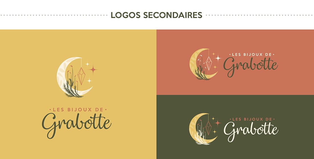 versions couleurs et horizontales-verticales du logotype