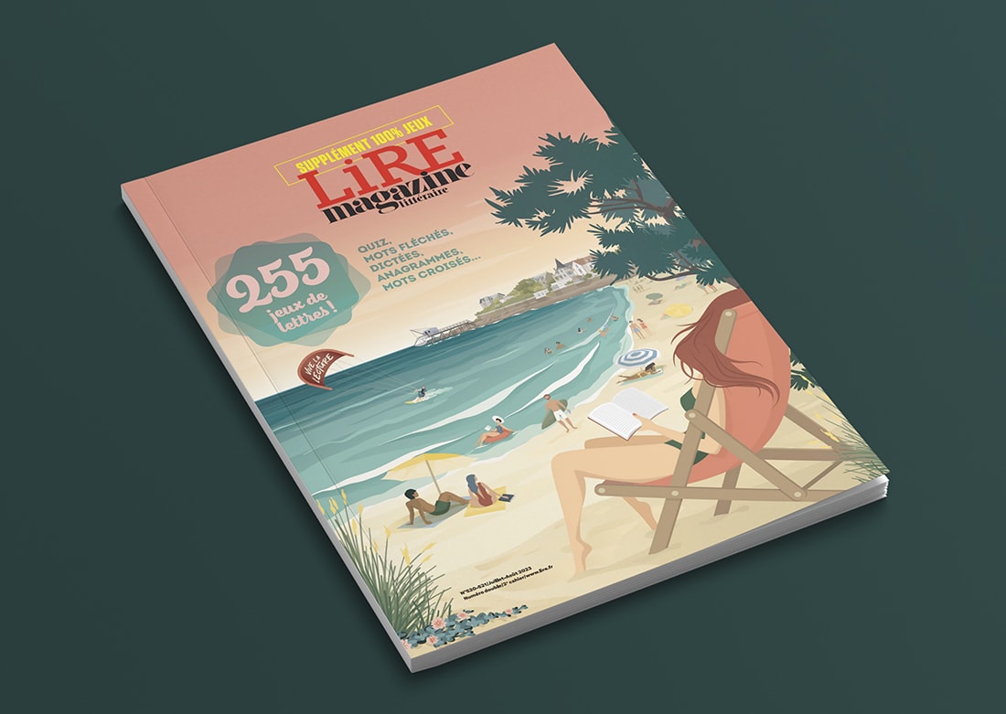 Mise en situation de l’illustration sur la couverture d’un magazine