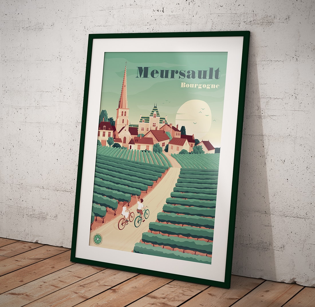 Illustration transformée en affiche