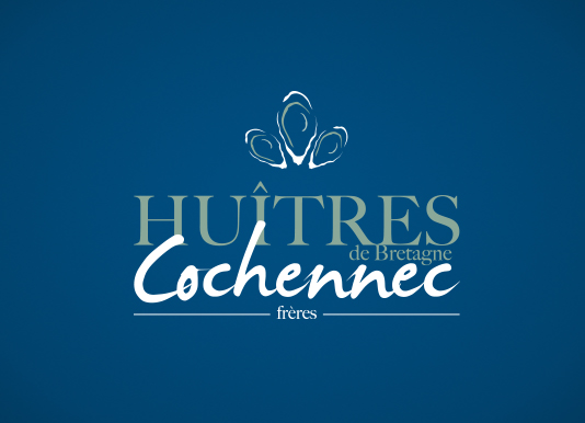 Logo et détermination couleurs pour des huîtres bretonnes