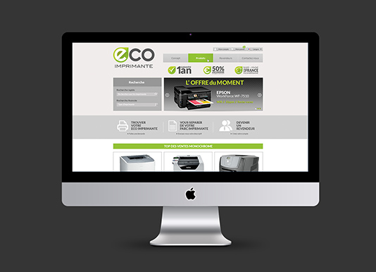 logotype, webdesign et packaging pour un site e-commerce