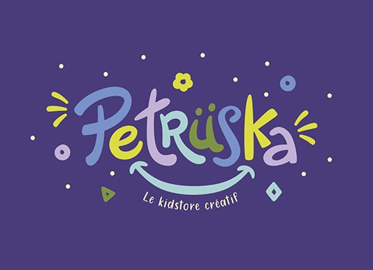 Création de la charte graphique et du territoire de marque d’un shop créatif pour enfants